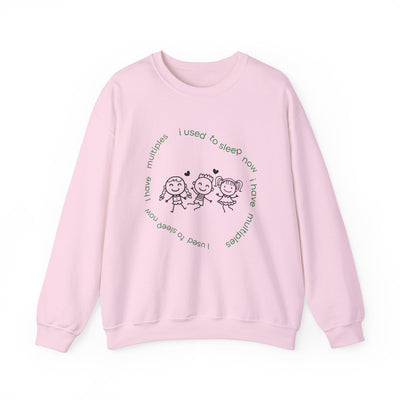 I Used to Sleep, Now I Have Multiples – Funny Twin Parent Sweatshirt - Sigma Nine Store  Ash / S-Dark Chocolate / S-Light Blue / S-Light Pink / S-White / S-Black / S-Ash / M-Dark Chocolate / M-Light Blue / M-Light Pink / M 