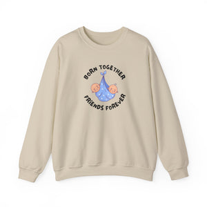 Born Together, Together Forever – Twin Boys Parent Sweatshirt - Sigma Nine Store  Ash / S-Light Blue / S-Light Pink / S-Sand / S-White / S-Ash / M-Light Blue / M-Light Pink / M-Sand / M-White / M 